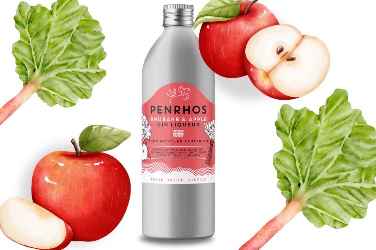 Penrhos Rhubarb and Apple Liqueur